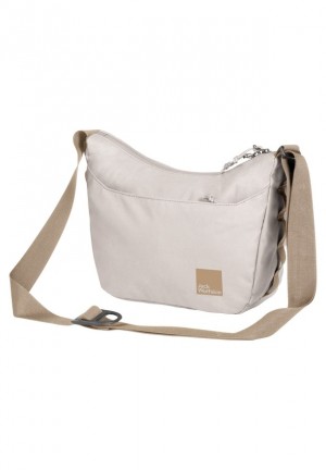 Beige Men Jack Wolfskin Honigberg Shoulder Bags | 76700668