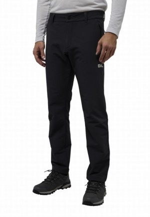 Black Men Jack Wolfskin Activate Thermic Hiking Pants | 90091859