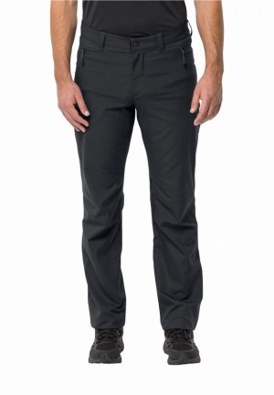 Black Men Jack Wolfskin Active Track Pant Hiking Pants | 62950959