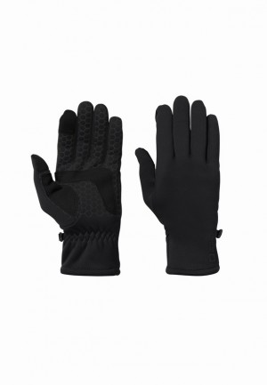 Black Men Jack Wolfskin Allrounder Gloves | 15407518