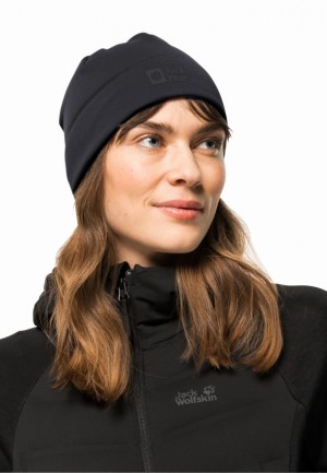 Black Men Jack Wolfskin Allrounder Light Beanie | 54303229