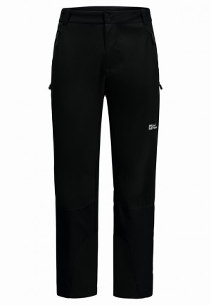 Black Men Jack Wolfskin Alpspitze Tour Ski Pants | 88327579