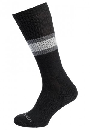 Black Men Jack Wolfskin Bike Highvis Cl C Socks | 13529437
