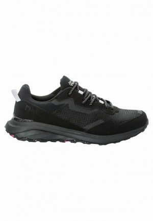 Black Men Jack Wolfskin Dromoventure Low Outdoor Shoes | 68331113