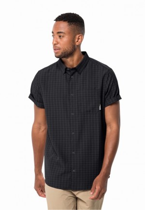 Black Men Jack Wolfskin El Dorado Shirts | 37214805