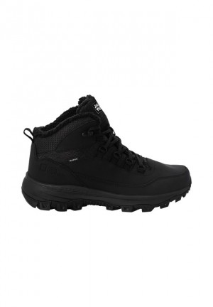 Black Men Jack Wolfskin Everquest Texapore Mid Winter Shoes | 98924763