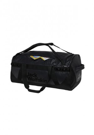 Black Men Jack Wolfskin Expedition Trunk 100 Duffle Bags | 72349634