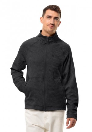 Black Men Jack Wolfskin Fernweh Fleece Jackets | 90102257