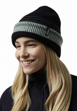 Black Men Jack Wolfskin Gleam Beanie | 45603290