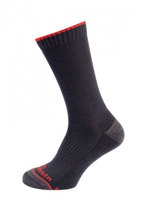 Black Men Jack Wolfskin Hike Merino Cl C Socks | 19021013