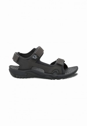 Black Men Jack Wolfskin Lakewood Cruise Sandals | 27269566