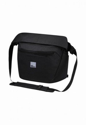 Black Men Jack Wolfskin Mainkai Messenger 2in1 Shoulder Bags | 93598910