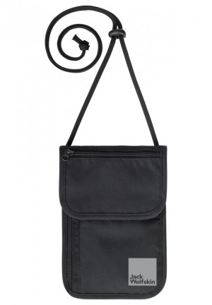 Black Men Jack Wolfskin Organizer Shoulder Bags | 21123299