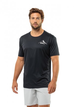 Black Men Jack Wolfskin Peak Graphic T Shirts | 24730477