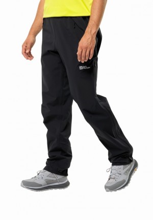 Black Men Jack Wolfskin Rainy Days 3l Pants | 93938357