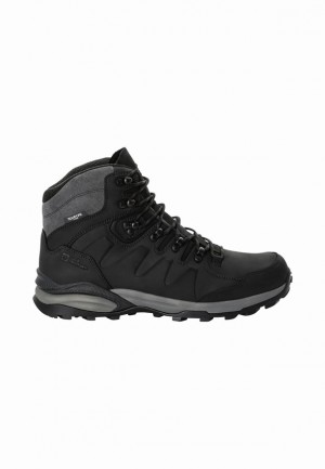 Black Men Jack Wolfskin Refugio Prime Texapore Mid Hiking Shoes | 38891792