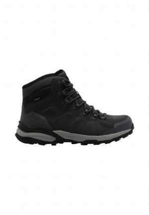 Black Men Jack Wolfskin Refugio Texapore Mid Hiking Shoes | 94169929