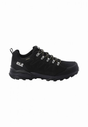 Black Men Jack Wolfskin Refugio Texapore Low Hiking Shoes | 83791472