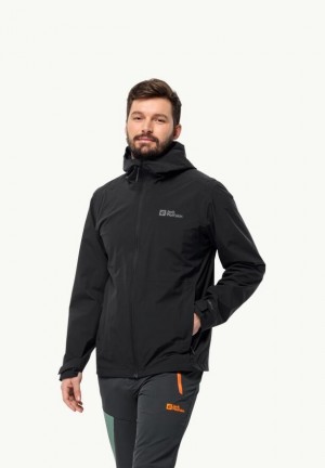 Black Men Jack Wolfskin Robury 2l Rain Jackets | 18239359