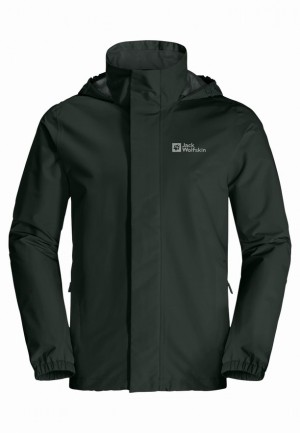Black Men Jack Wolfskin Stormy Point 2l Rain Jackets | 59080453