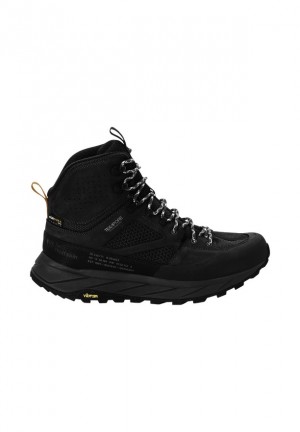Black Men Jack Wolfskin Terraquest Texapore Mid Hiking Shoes | 19598603