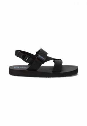Black Men Jack Wolfskin Urban Entdeckung Belt Sandals | 33384498