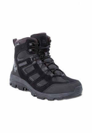Black Men Jack Wolfskin Vojo 3 Texapore Mid Hiking Shoes | 93515660