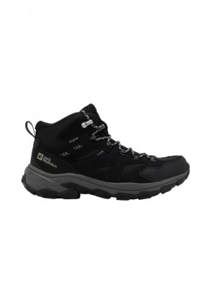 Black Men Jack Wolfskin Vojo Tour Texapore Mid Hiking Shoes | 34580261