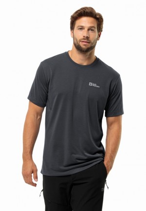 Black Men Jack Wolfskin Vonnan S/s T Shirts | 43130536
