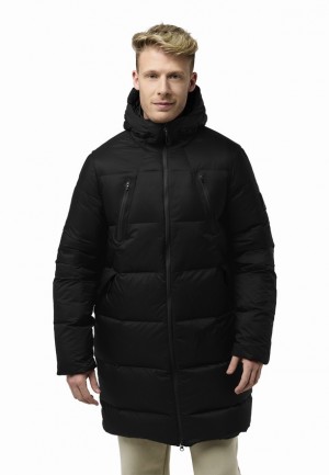 Black Men Jack Wolfskin Wandermood Down Coats | 73144433