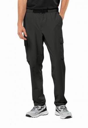 Black Men Jack Wolfskin Wandermood Pants | 99197051