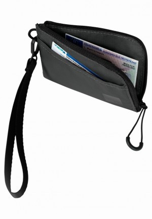 Black Men Jack Wolfskin Wandermood Wallets | 43747629