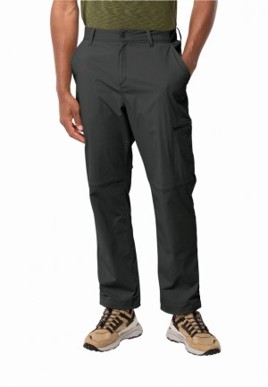 Black Men Jack Wolfskin Wanderthirst Pants | 12399712