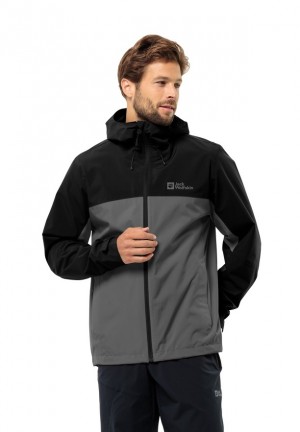 Black Men Jack Wolfskin Weiltal 2l Rain Jackets | 83466458