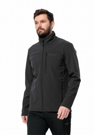 Black Men Jack Wolfskin Whirlwind Softshell Jackets | 46762671
