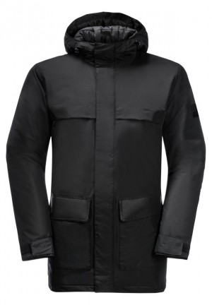 Black Men Jack Wolfskin Winterlager Coats | 72940443