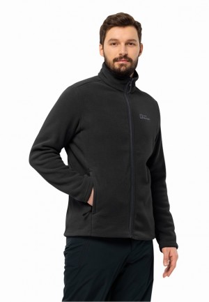 Black Men Jack Wolfskin Winterstein Fz Fleece Jackets | 92714651