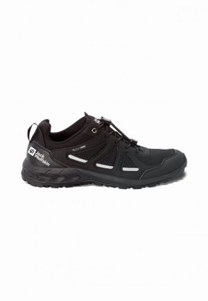 Black Men Jack Wolfskin Woodland 2 Vent Low Hiking Shoes | 58212100