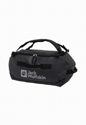Black Women Jack Wolfskin All-in 45 Duffle Bags | 73151765