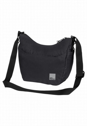 Black Women Jack Wolfskin Burgweg Shoulder Bags | 58284752