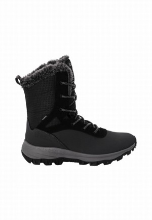 Black Women Jack Wolfskin Everquest Texapore Snow High Winter Boots | 79679910