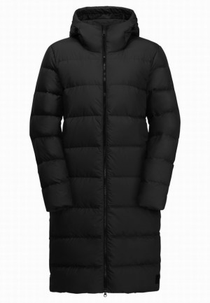 Black Women Jack Wolfskin Frozen Palace Down Coats | 44070923