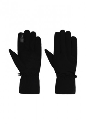 Black Women Jack Wolfskin Highloft Gloves | 38044462