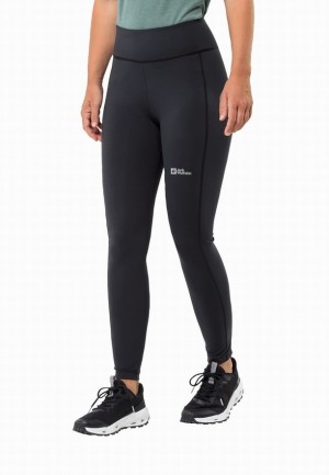 Black Women Jack Wolfskin Klintal Tight | 12726565