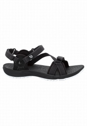 Black Women Jack Wolfskin Lakewood Ride Sandals | 44296994