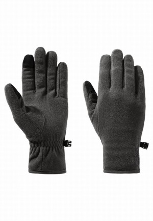 Black Women Jack Wolfskin Real Stuff Gloves | 63323040