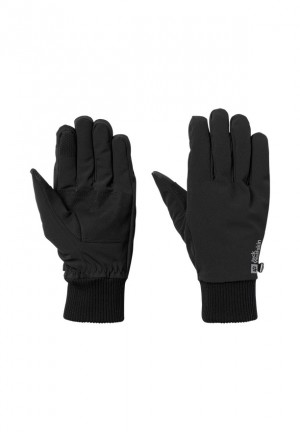 Black Women Jack Wolfskin Supersonic Xt Gloves | 55171907