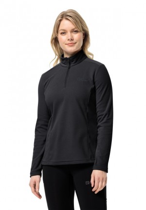 Black Women Jack Wolfskin Taunus Hz T Shirts | 13972065