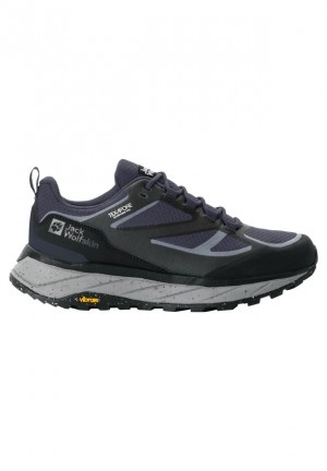 Black Women Jack Wolfskin Terraventure Texapore Low Hiking Shoes | 47330660