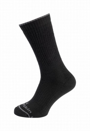 Black Women Jack Wolfskin Trek Merino Cl C Socks | 75494480